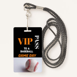 Badge Jeu de baseball VIP Personnalisé All Access Pass V