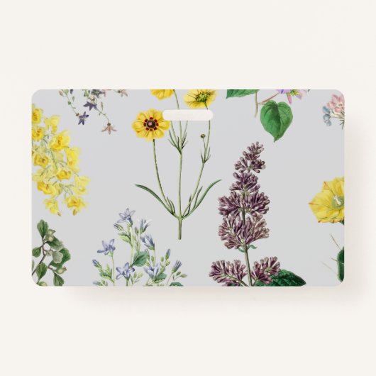 Badge Jeu de fleurs vintage (Devant)