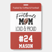 Badge Jeu de football de maman (Avant)