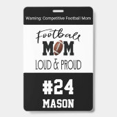 Badge Jeu de football de maman (Avant)