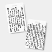 Badge J'invoque mes droits Miranda/Je ne consens pas (Avant & arrière)