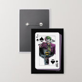 Badge Joker and Batman Spade Playing Card Illustration (Recto/Verso)