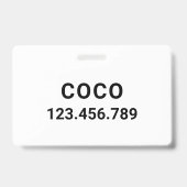 Badge Joli composant Golden Retriever | (Arrière)