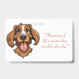 Badge Joli composant Golden Retriever