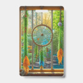 Badge Joli Dreamcatchers colorés dans Vitre vide (Arrière)