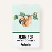 Badge Joli fentes accroché à l'aquarelle vers le bas (Dos)