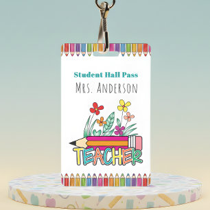 Badge Joli passeport d'étudiant pour les crayons