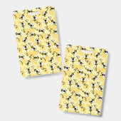 Badge Joli petit motif abeilles (Recto et verso)