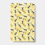 Badge Joli petit motif abeilles (Dos)