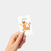 Badge Joli triton orangé joyeux (Handheld)