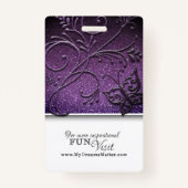 Badge Jolie Parties scintillant Professionnelle AIIC Inf (Dos)