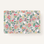 Badge Jolies fleurs d'aquarelle Botanique (Dos)