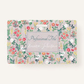 Badge Jolies fleurs d'aquarelle Botanique (Devant)