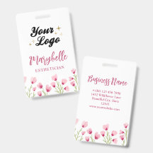 Jolies Fleurs Sauvages Roses Votre Logo Ici