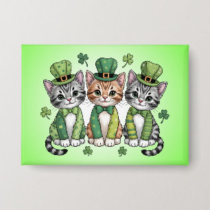 Badge Jolis chatons de la Saint-Patrick-47474
