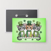 Badge Jolis chatons de la Saint-Patrick-47474 (Recto/Verso)