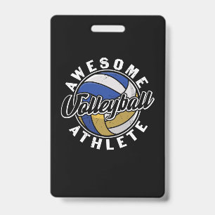 Badge Joueur de volley-ball Super volley-ball