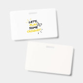 Badge Joueur du Croquet (Avant & arrière)