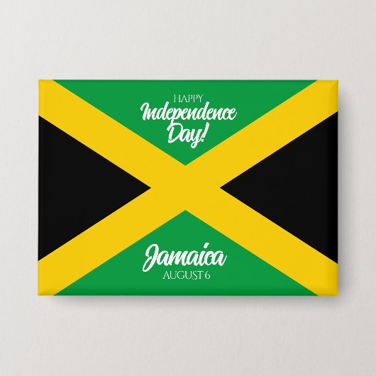 Badge Jour de l'indépendance de la Jamaïque drapeau nati (Recto)