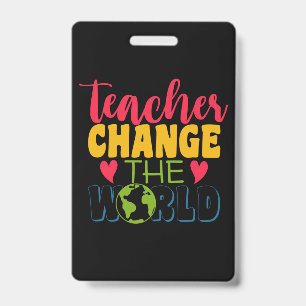 Badge Journée des enseignants, les enseignants changent 