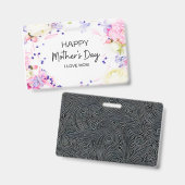 BADGE JOYEUSE JOURNÉE DES MÈRES (Front & Back)