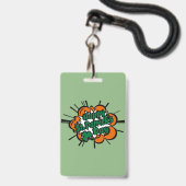 Badge Joyeuse Saint-Patrick (Arrière avec lanière)
