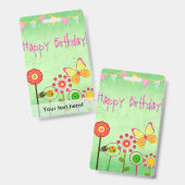 Badge Joyeux Anniversaire (Avant & arrière)