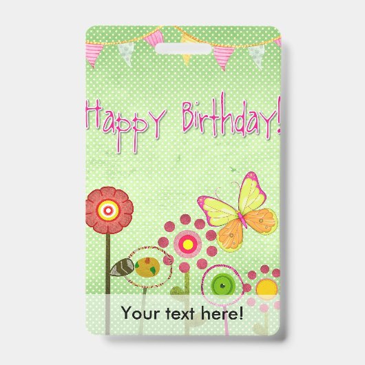 Badge Joyeux Anniversaire (Avant)