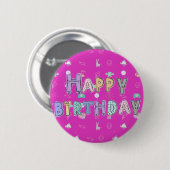 Badge Joyeux Anniversaire Enfants (Devant & derrière)