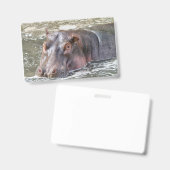 Badge Joyeux Hippo (Avant & arrière)