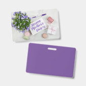 BADGE JOYEUX JOUR DE MÈRE (Avant & arrière)