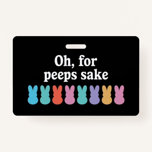 Badge Joyeux Lapin de Pâques Carnaval chrétien religieux (Devant)