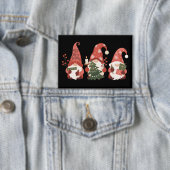 Badge Joyeux Noël Paid Gnomes Père Noël Funny Joyeux Noë (Insitu)