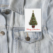 Badge Joyeux Noël. Sapin de Noël (Insitu)