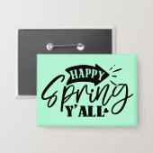 Badge Joyeux Printemps à Tous Typographie Design-49765 (Recto/Verso)