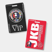 Badge JUDOKICKBOX - Vip Credencial (Recto et verso)