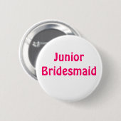 Badge - Junior Bridesmaid Ronde Button 5,7 Cm (Voorkant /achterkant)