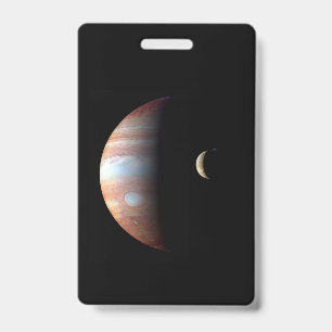 Badge Jupiter 5ème planète avec Cassini Système solaire