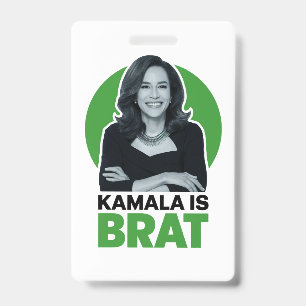 Badge Kamala est drôle et sarcastique comme une peste