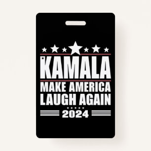 Badge Kamala fait rire l'Amérique à nouveau drapeau amér