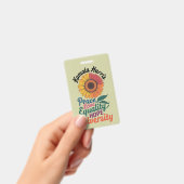 Badge Kamala Harris Peace Love Equality Hope Diversity (Manuel / portable)