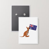 Badge kangourou drapeau australie (Recto/Verso)