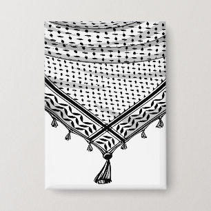 Badge Keffiyeh Écharpe palestinienne tissu traditionnel