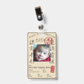 Badge Kids Ninja ID (Customize image & text!) (Face avec clip)