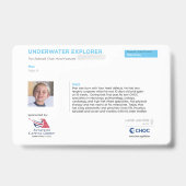 Badge KidsArt for CHOC - Explorateur sous-marin (Arrière)