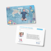 Badge KidsArt for CHOC - Explorateur sous-marin (Avant & arrière)