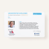 Badge KidsArt for CHOC - Explorateur sous-marin (Dos)