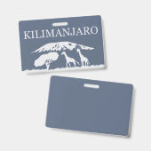 Badge Kilimanjaro (Avant & arrière)