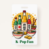 Badge Korean Pop Culture Chest Print (Dos)