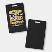 Badge La Barbe Vous Choisit (Avant & arrière)